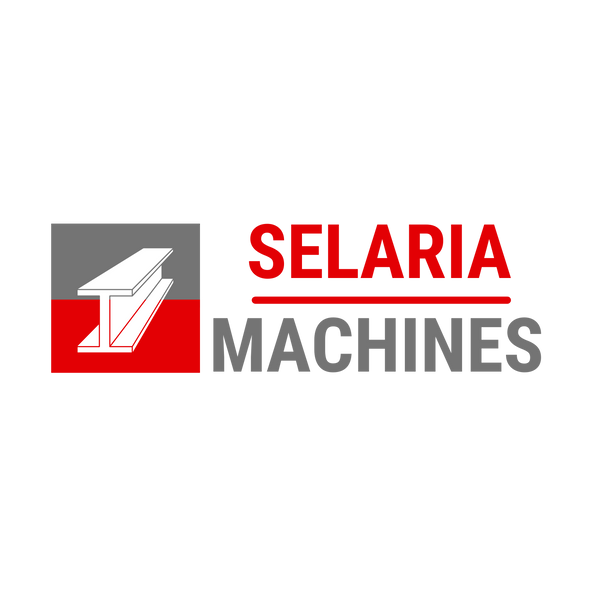 A logo of selaria machines, the parent company of red structures steel fabrication llc